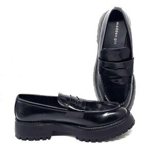 Steve Madden Langsten Lug-Sole Tailored Slip-on Loafer Shoes Women's Size 10M